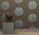 Raumbild Vliestapete Marburg Dieter Langer View Design Blumen graubraun silber 55947 3