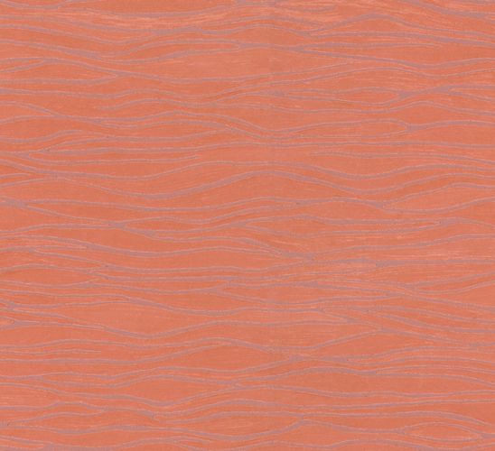 Tapete Vlies Streifen orange Marburg Opulence 56011