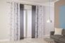Panel curtain semi transparent purple blue plain 5802-79 5