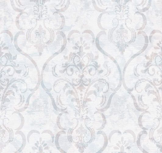 Guido Maria Kretschmer Tapete Fashion for Walls Designer weiß blau Ornament 13362-30