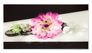 Canvas mural florals black purple 50x100 cm 1