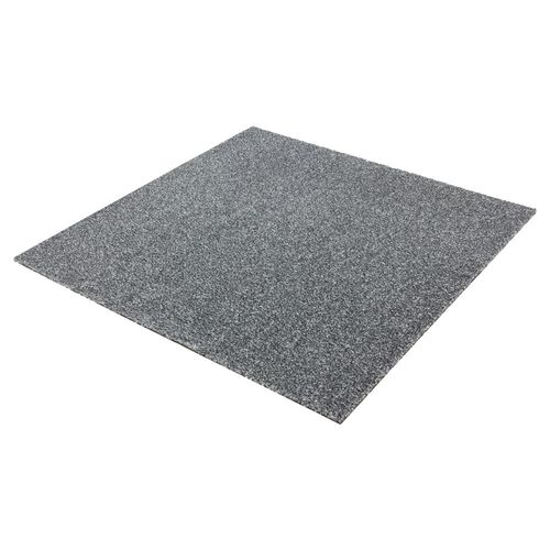 Seitenansicht Teppichfliese Teppichplatte selbstliegend Einfarbig grau Intrigo 50x50 cm