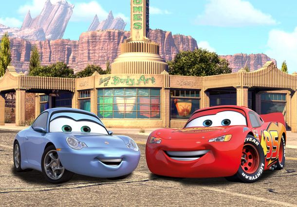 Disney Fototapete Tapete Cars Autos Kinder bunt 360x254 cm FTD 0246