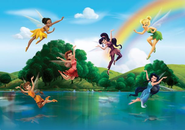 Disney Fototapete Tapete Feen Tinkerbell Kinder bunt 360x254 cm FTD 2222
