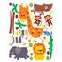 Wandsticker Wandtattoo Tiere Zoo Kinder Savanne bunt 65x85 cm K 0802 1