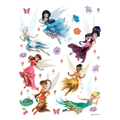 Disney Sticker Wandtattoo Feen Feen Tinkerbell Kinder bunt 65x85 cm DK 1769 Bild 2