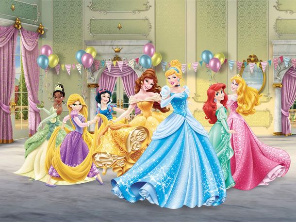 XL Fototapete Disney Prinzessin Kinder Mädchen Tapete Papier Vlies Des-102