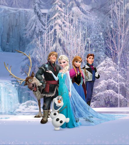 XL Fototapete Disney Frozen Prinzessin Elsa Olaf Tapete Papier Vlies Des-122