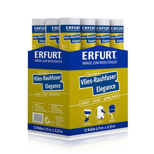 12 Rollen Erfurt Vlies Rauhfaser Elegance | 15x0,53m