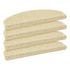 Shaggy Stufenmatte Treppenmatte Glamour 24x65cm creme
