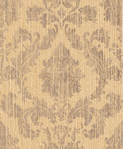Product Picture Wallpaper ornamental classic Rasch Textil Paper Yarn Wallcover yellow beige 077864