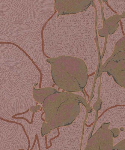 Wallpaper graphic floral shine rose non-woven Marburg La Veneziana 3 57940