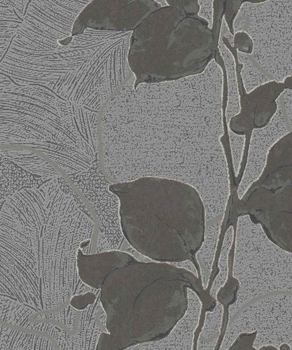 Tapete Grafik Floral Glanz grau Vliestapete Marburg La Veneziana 3 57944