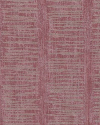 Tapete Gestreift Muster Glanz rot silber gold Marburg Nabucco Vliestapete 58047