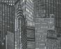 Luminous Wallpaper city skyline metallic black AS Creation Day'n'Night 2528-45 2