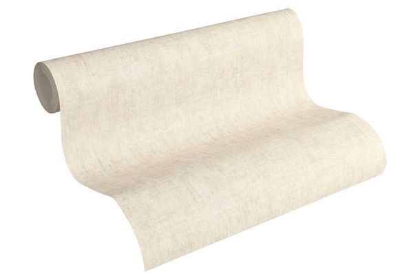 Wallpaper Non-Woven Plain beige grey light shine 32261-8