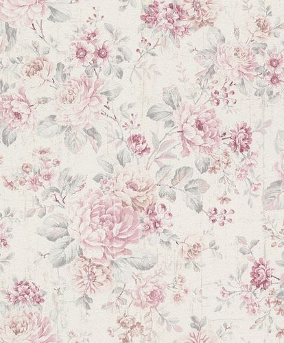 Vliestapete Blumen Landhaus rose 516029 Rasch Pure Vintage