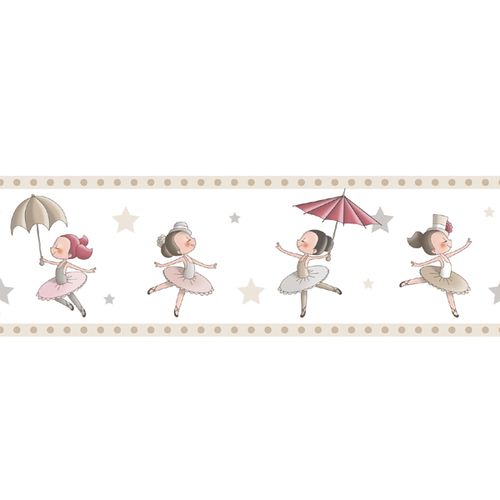 Tapetenborte-Borduere-Ballerina-Rasch-Textil-beige