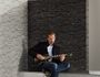 room image non-woven wallpaper stone optics black 7071-23 2