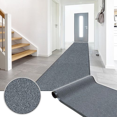Classic Clean Schmutzfangläufer Schmutzmatte Sauberläufer grau 120cm Breite