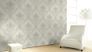 Tapete-Vlies-Floral-Ranke-cremebeige-Metallic-Marb 2