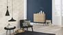 Ware Tapete Vlies Uni Strukturiert dunkelblau Rasch Florentine 449860 3
