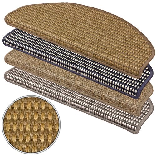 Stufenmatte Sisal Naturfaser Stufenschoner Matte Campus versch. Farben 28x64cm