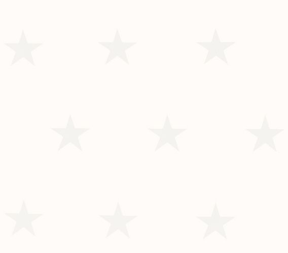 Homefacto:Ri Stern Tapete Vlies weiß weißgrau Glanz 34760-1