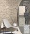 Wallpaper non-woven stone stones wall brick beige cream PS 02363-50 1