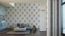 Room view Jette Joop Wallpaper non-woven ornament anthracite grey metallic 33924-1 3