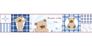 Article picture Wallpaper Border self-adhesive Kids Teddy Maps blue brown 8986-16 1
