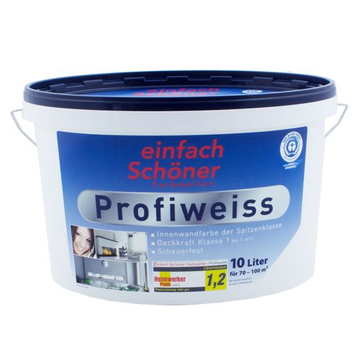 Profiweiss Wandfarbe Einfach Schöner Farbe Weiße Innenfarbe 10l