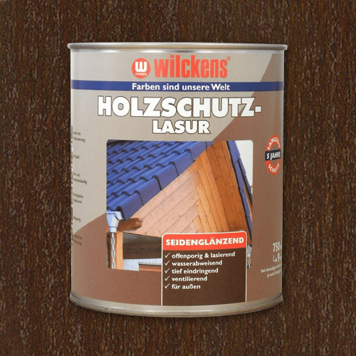 Holzschutzlasur Wilckens nussbaum 750ml Lasur Holz Wetter Schutz 