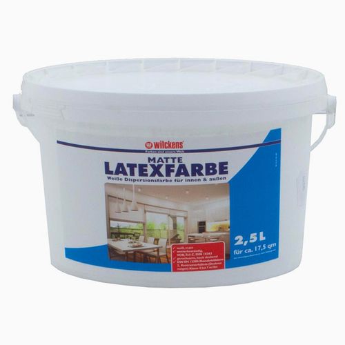 Latex Paint Flat gloss 2.5 liters Wilckens Latex Painting