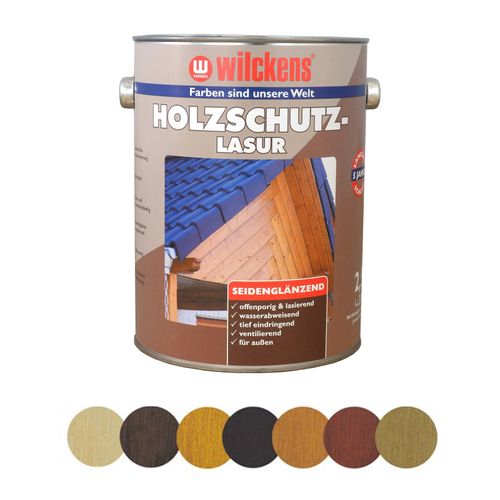 Holzschutzlasur Wilckens 6 Farben 2,5l Lasur Holz Wetter Schutz 