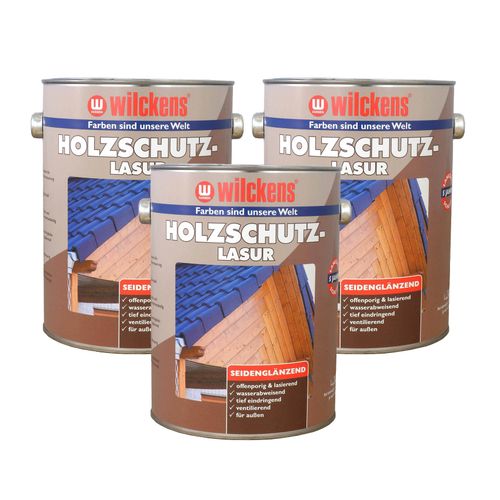  Holzschutzlasur Wilckens 7 Farben 5l Lasur Wetter Schutz
