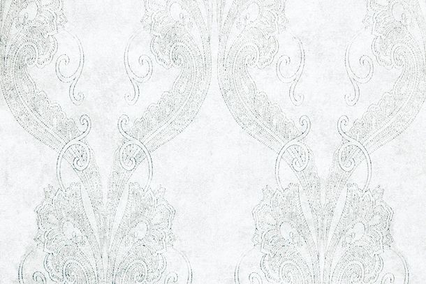 Wallpaper vintage baroque grey blue Fuggerhaus Ensemble 4785-15