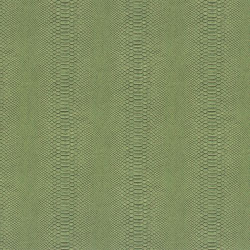 Artikelbild Dieter Langer Tapete Vlies Tango Schlangenhaut grün Metallic 58834