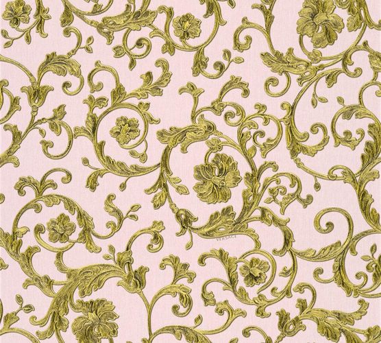 Tapete Vlies Versace Home Floral rosé gold Glitzer 34326-4