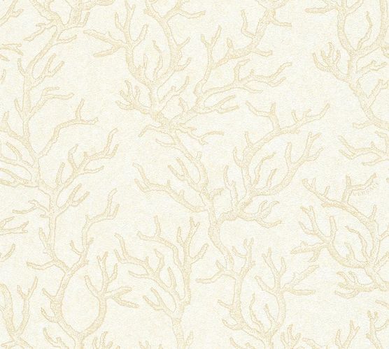 Tapete Vlies Versace Home Korallen beige creme Metallic 34497-1