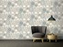 Tapetenrolle Vlies Sitzecke Versace Home Teller Design silberweiß grau Metallic 34901-3 3