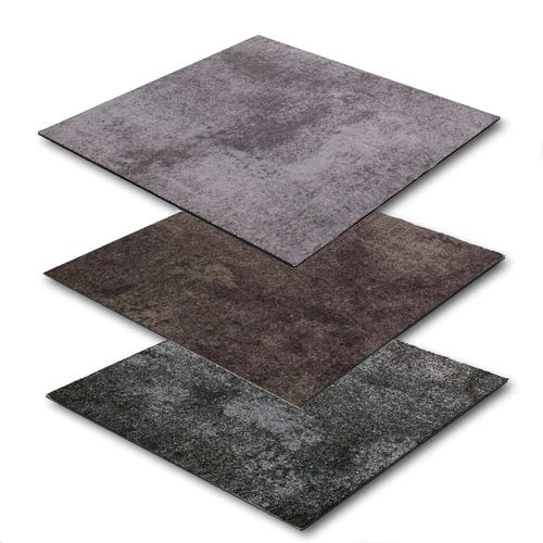 Gewerbe Teppichfliesen Beton-Optik Teppichboden 50x50cm