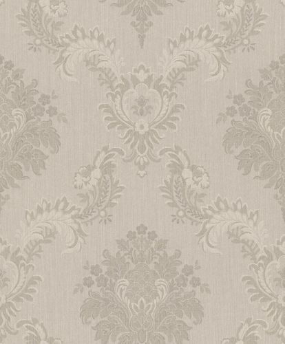 Artikelbild Tapete Vlies Mirage Rasch Textil Ornament cremegrau grau Glitzer 079066