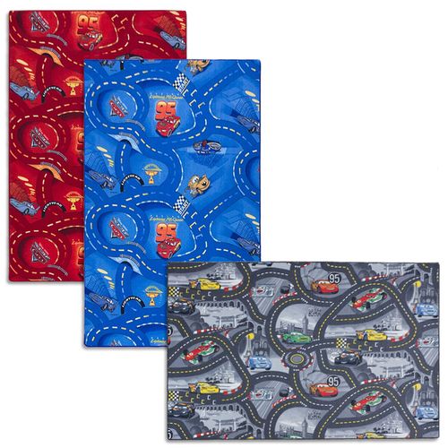 Kids Carpet Disney Cars Rug Streets Play in 3 Colors 3 Sizes