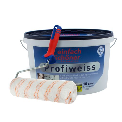 Streich-Set Einfach Schöner Wandfarbe 10l + Farbroller 25cm 