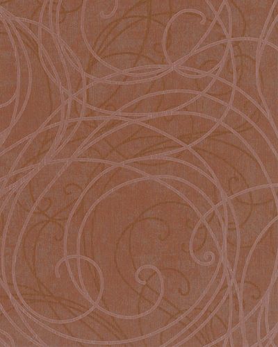 Article picture Wallpaper Marburg Merino ornament copper gold gloss 59106