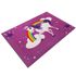 Seite Spielteppich Einhorn Mädchen Sterne Kinderteppich Lila WASCHBAR 95x133 cm 2