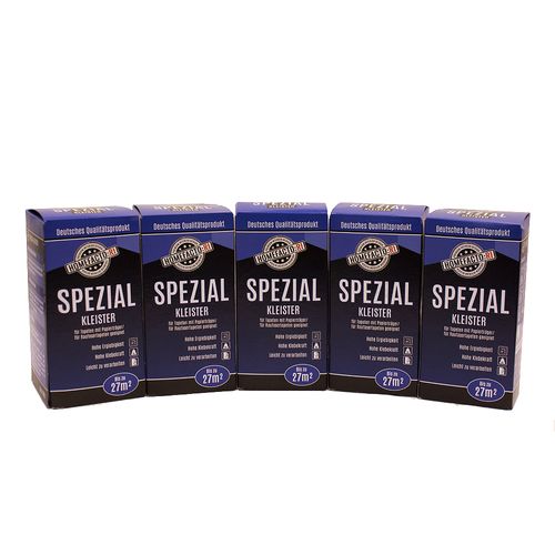 5x Spezial Kleister für Papier Vinyl Raufaser Tapeten 1kg