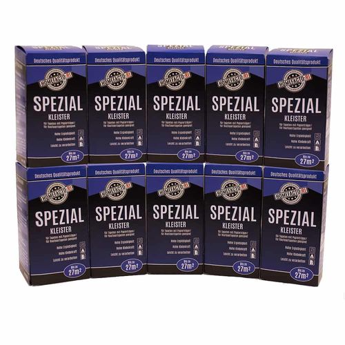 10x Spezial Kleister für Papier Vinyl Raufaser Tapeten 2kg