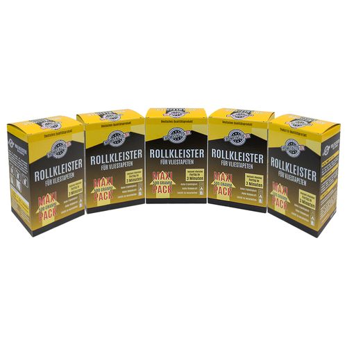 5x Maxi Pack Rollkleister Vlies Instant Kleister Vliestapeten 2,5kg